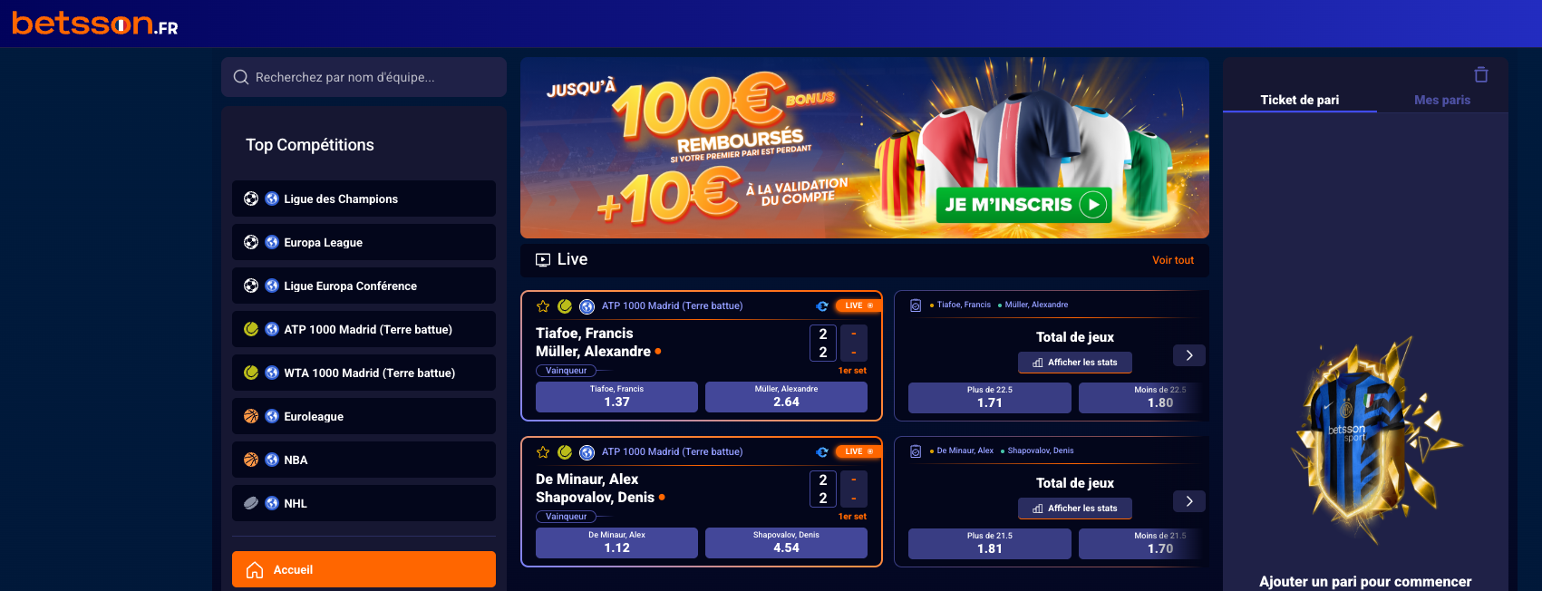 betsson-bonus-gratuit